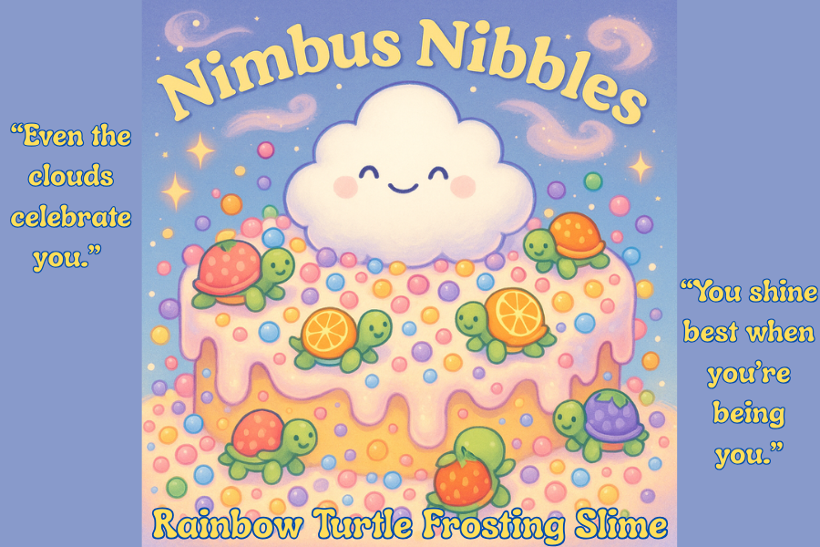 Nimbus Nibbles-Rainbow Turtle Frosting Slime
