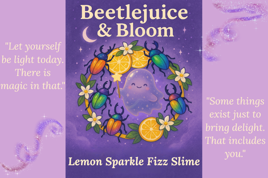 Beetlejuice & Bloom-Lemon Sparkle Fizz Slime